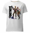 Чоловіча преміум футболка Fortnite poster Білий фото