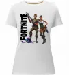 Женская премиум футболка Fortnite poster Белый фото