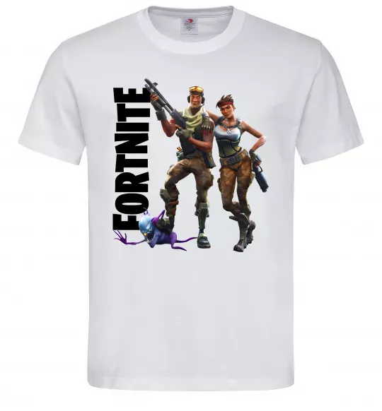 Чоловіча футболка Fortnite poster Білий фото