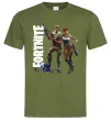 Чоловіча футболка Fortnite poster Оливковий фото