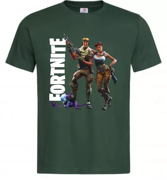 Чоловіча футболка Fortnite poster Темно-зелений фото