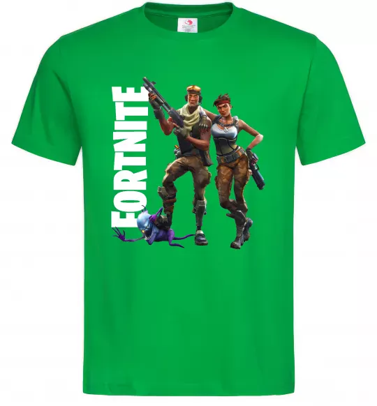 Чоловіча футболка Fortnite poster Зелений фото