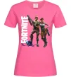 Женская футболка Fortnite poster Ярко-розовый фото