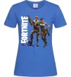 Женская футболка Fortnite poster Ярко-синий фото