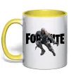 Чашка с цветной ручкой Fortnite skin Солнечно желтый Чашка с цветной ручкой Fortnite skin Солнечно желтый фото