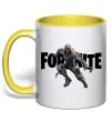 Чашка с цветной ручкой Fortnite skin Лимонный фото