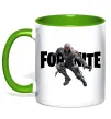 Чашка с цветной ручкой Fortnite skin Лаймовый фото