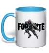 Чашка с цветной ручкой Fortnite skin Голубой Чашка с цветной ручкой Fortnite skin Голубой фото