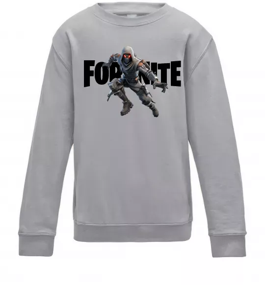 Дитячий світшот Fortnite skin Сірий меланж фото