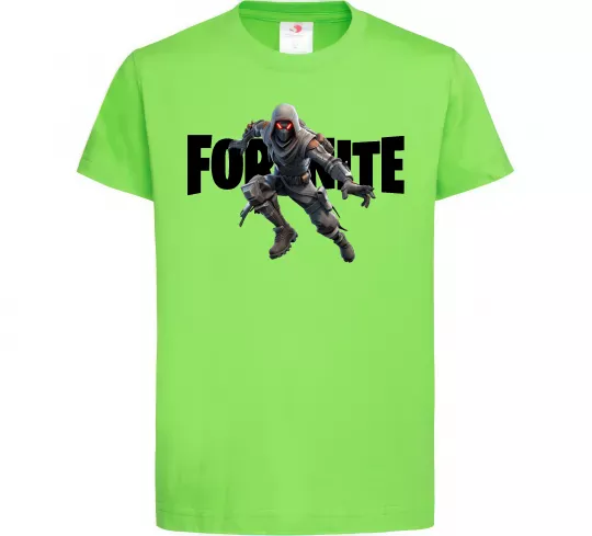Дитяча футболка Fortnite skin Лаймовий фото