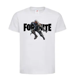 Дитяча футболка Fortnite skin Білий фото