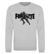 Світшот Fortnite skin Сірий меланж фото