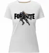 Жіноча преміум футболка Fortnite skin Білий фото