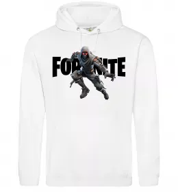 Чоловіча толстовка (худі) Fortnite logo Сірий меланж фото