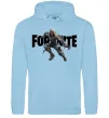 Чоловіча толстовка (худі) Fortnite skin Блакитний фото