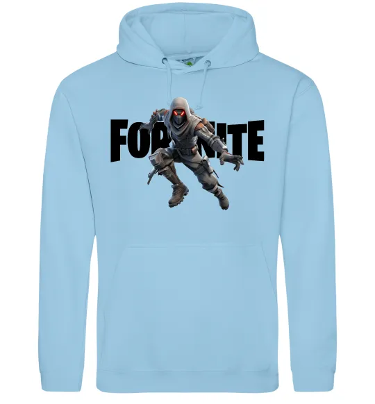 Женская толстовка (худи) Fortnite skin Голубой фото