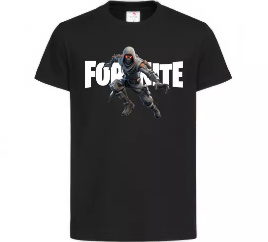 Дитяча футболка Fortnite skin Чорний фото
