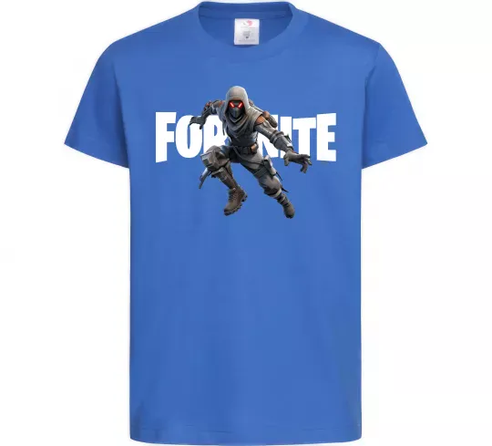 Дитяча футболка Fortnite skin Яскраво-синій фото
