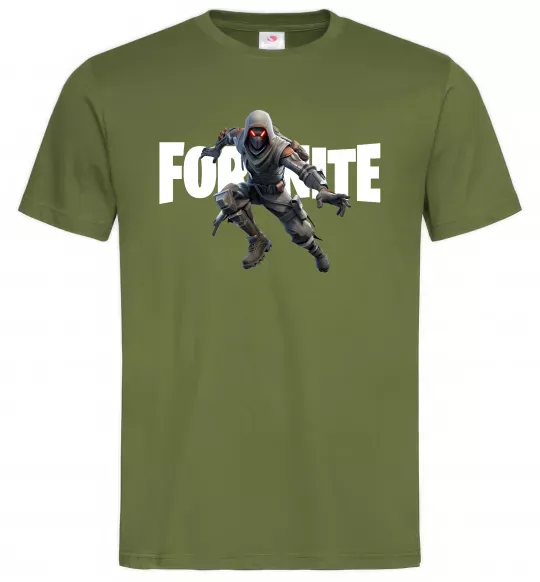 Чоловіча футболка Fortnite skin Оливковий фото
