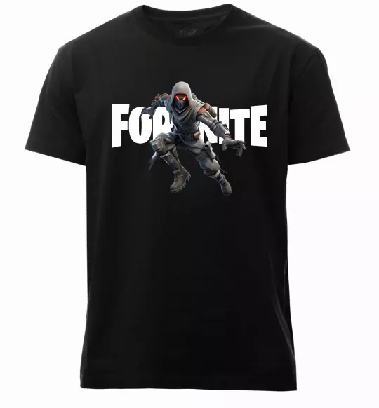 Чоловіча преміум футболка Fortnite skin Чорний фото