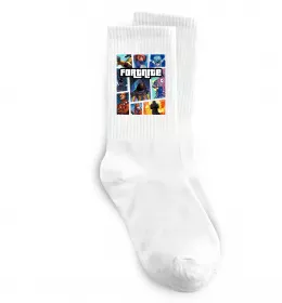 Носки Fortnite GTA art Белый фото