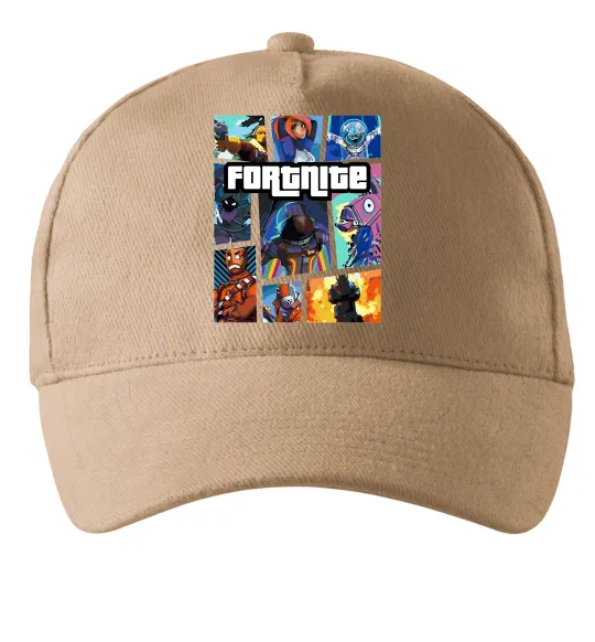 Кепка Fortnite GTA art Песочный фото