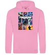 Чоловіча толстовка (худі) Fortnite GTA art Рожевий фото
