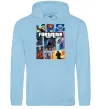 Чоловіча толстовка (худі) Fortnite GTA art Блакитний фото