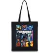 Еко-сумка Fortnite GTA art Чорний Еко-сумка Fortnite GTA art Чорний фото