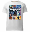 Чоловіча преміум футболка Fortnite GTA art Білий фото