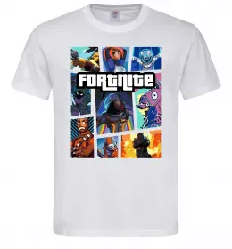 Чоловіча футболка Fortnite GTA art Білий фото