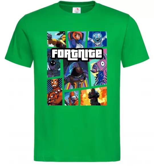 Чоловіча футболка Fortnite GTA art Зелений фото