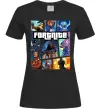 Жіноча футболка Fortnite GTA art Чорний фото