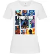 Жіноча футболка Fortnite GTA art Білий фото