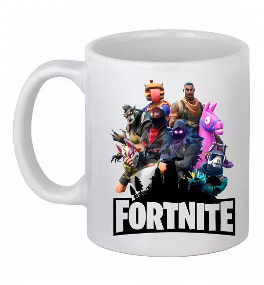 Чашка керамічна Fortnite characters Білий фото