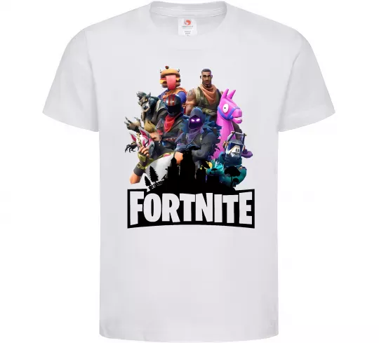Дитяча футболка Fortnite characters Білий фото