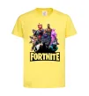 Детская футболка Fortnite characters Лимонный фото