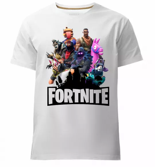 Чоловіча преміум футболка Fortnite characters Білий фото