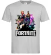 Мужская футболка Fortnite characters Серый фото