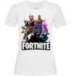 Жіноча футболка Fortnite characters Білий фото