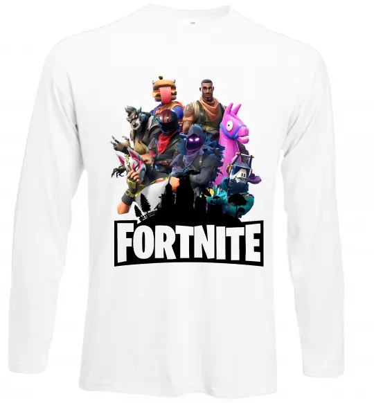 Лонгслив Fortnite characters Белый фото