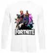 Лонгслив Fortnite characters Белый фото