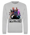 Світшот Fortnite characters Сірий меланж фото