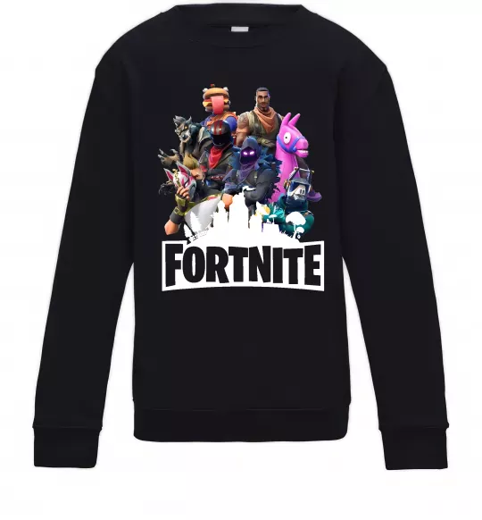 Дитячий світшот Fortnite characters Чорний фото