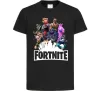 Дитяча футболка Fortnite characters Чорний фото