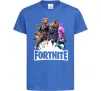 Дитяча футболка Fortnite characters Яскраво-синій фото