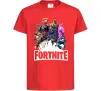 Дитяча футболка Fortnite characters Червоний фото