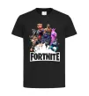 Детская футболка Fortnite characters Черный фото
