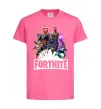 Детская футболка Fortnite characters Ярко-розовый фото