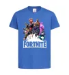 Детская футболка Fortnite characters Ярко-синий фото